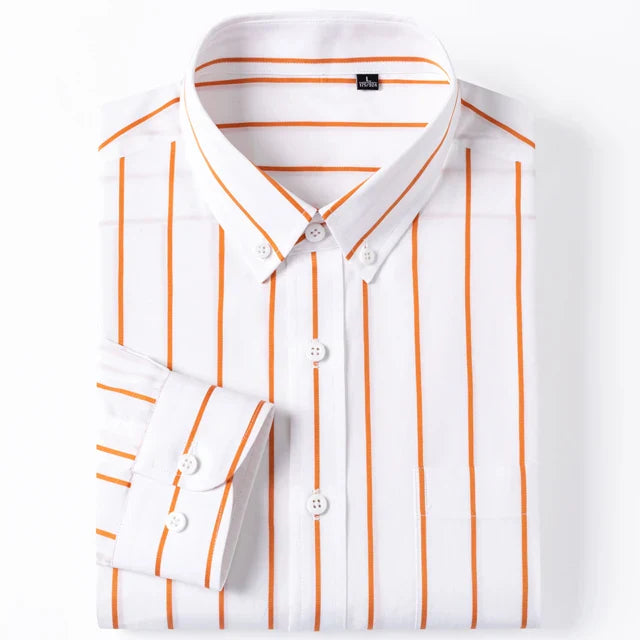 Aureo Madrid™ | Elegante camisa de algodón a rayas