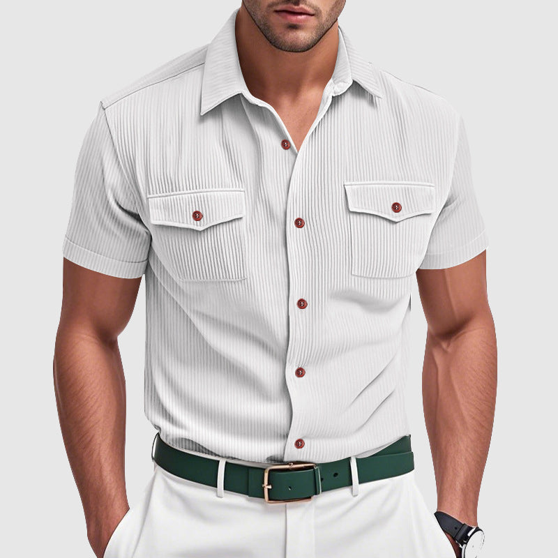 Aureo Madrid™ | Elegante camisa de pana para hombre