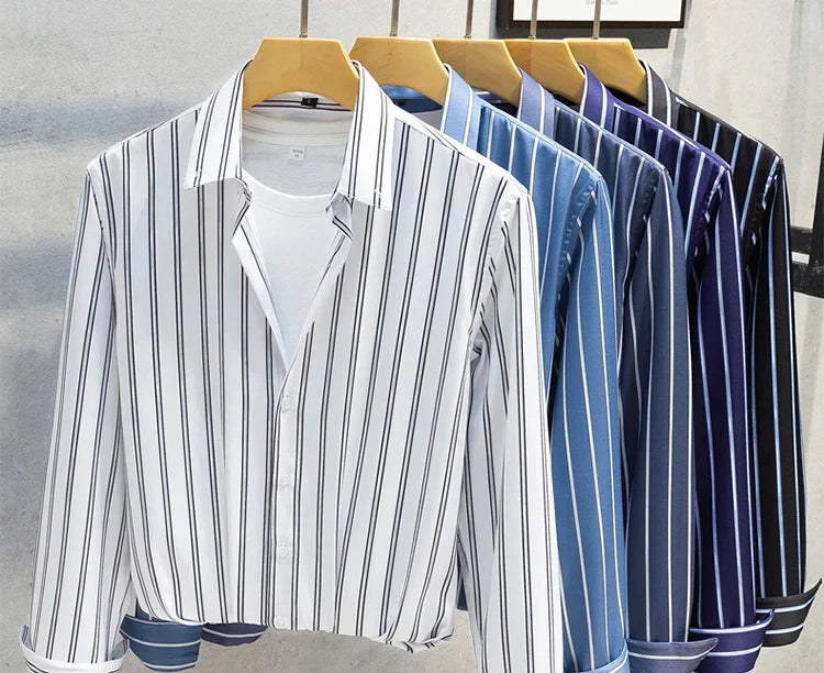 Aureo Madrid™ | Elegante camisa de rayas para hombre