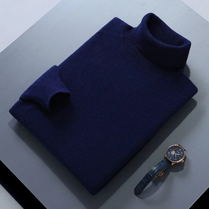 Aureo Madrid™ | Elegante jersey de cuello alto de algodón