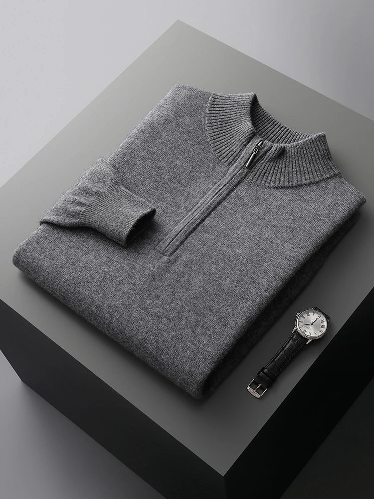 Aureo Madrid™ | Jersey de cachemira Florence con cremallera