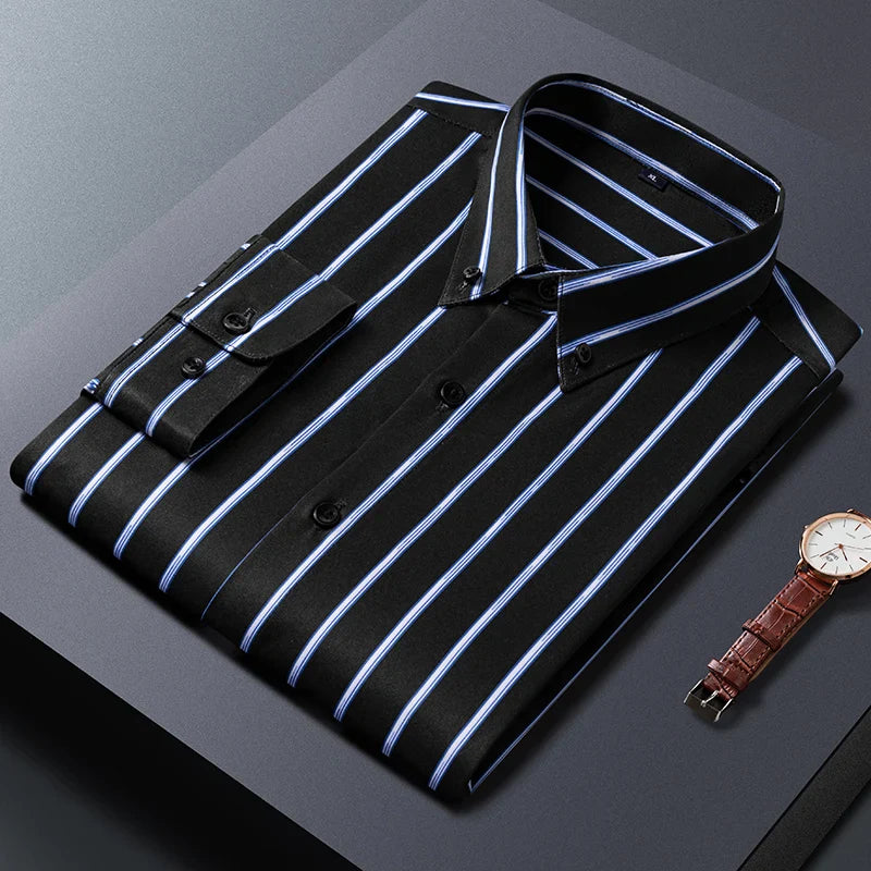 Aureo Madrid™ | Elegante camisa de rayas para hombre