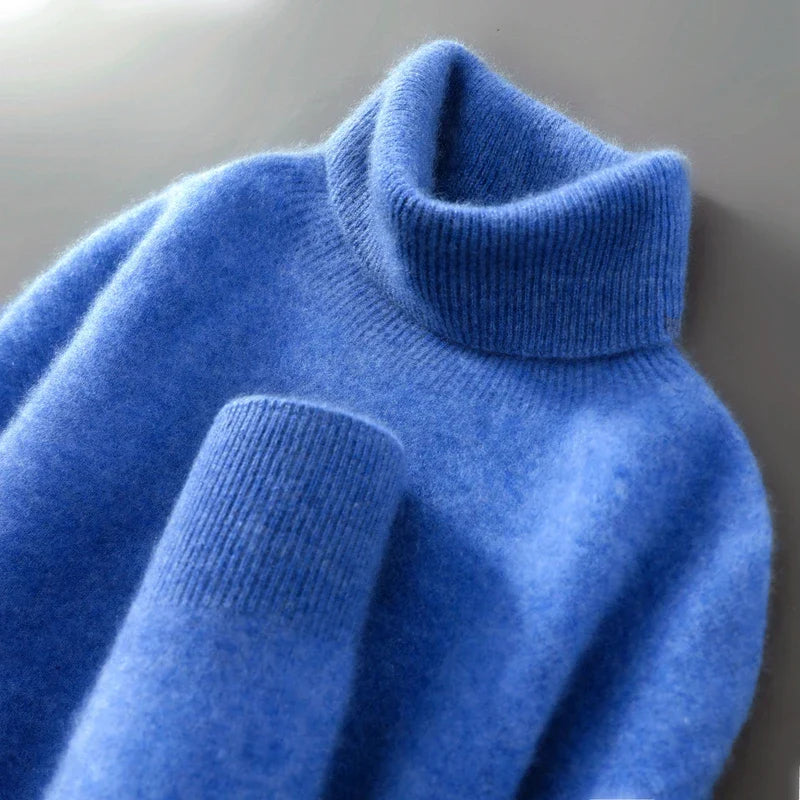 Aureo Madrid™ | Elegante jersey de cuello alto de lana