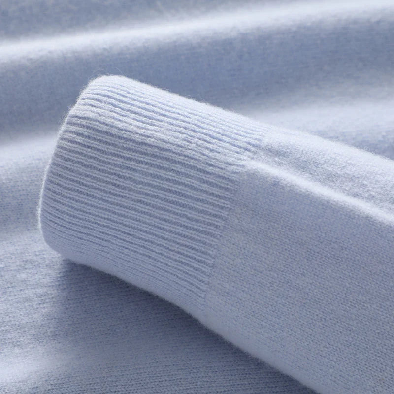 Aureo Madrid™ | Jersey de cachemira de largo medio con cuello alto