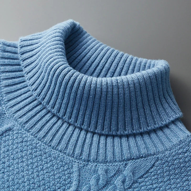 Aureo Madrid™ | Jersey de cuello alto Cashmere con estampado