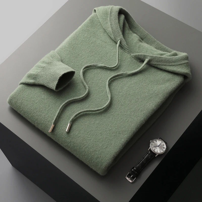 Aureo Madrid™ | Elegante sudadera con capucha de lana australiana