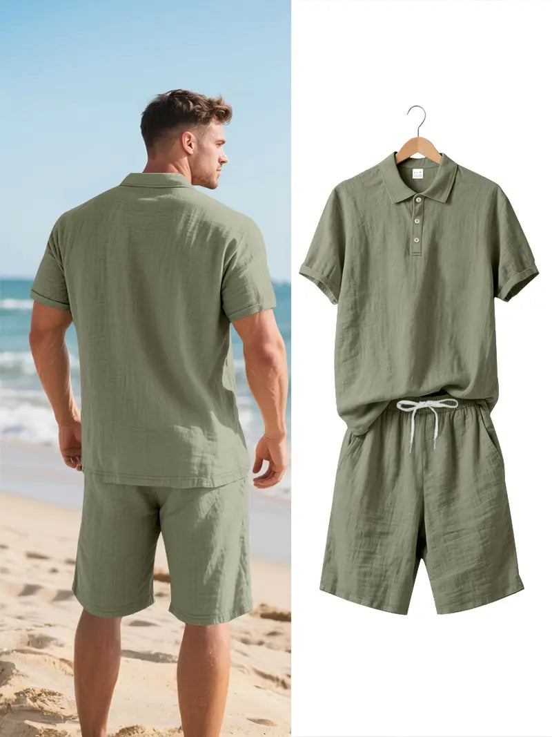 Aureo Madrid™ | Conjunto de lino para hombre