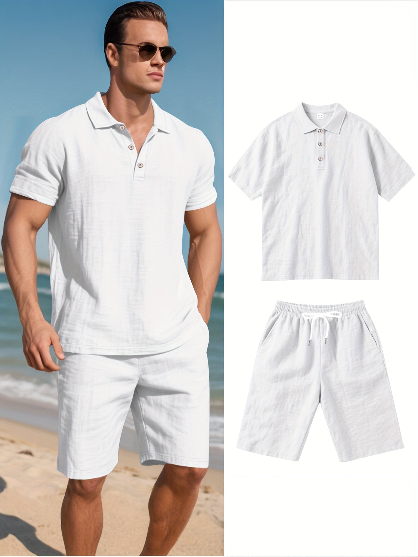 Aureo Madrid™ | Conjunto de lino para hombre