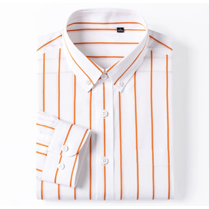 Aureo Madrid™ | Elegante camisa de algodón a rayas