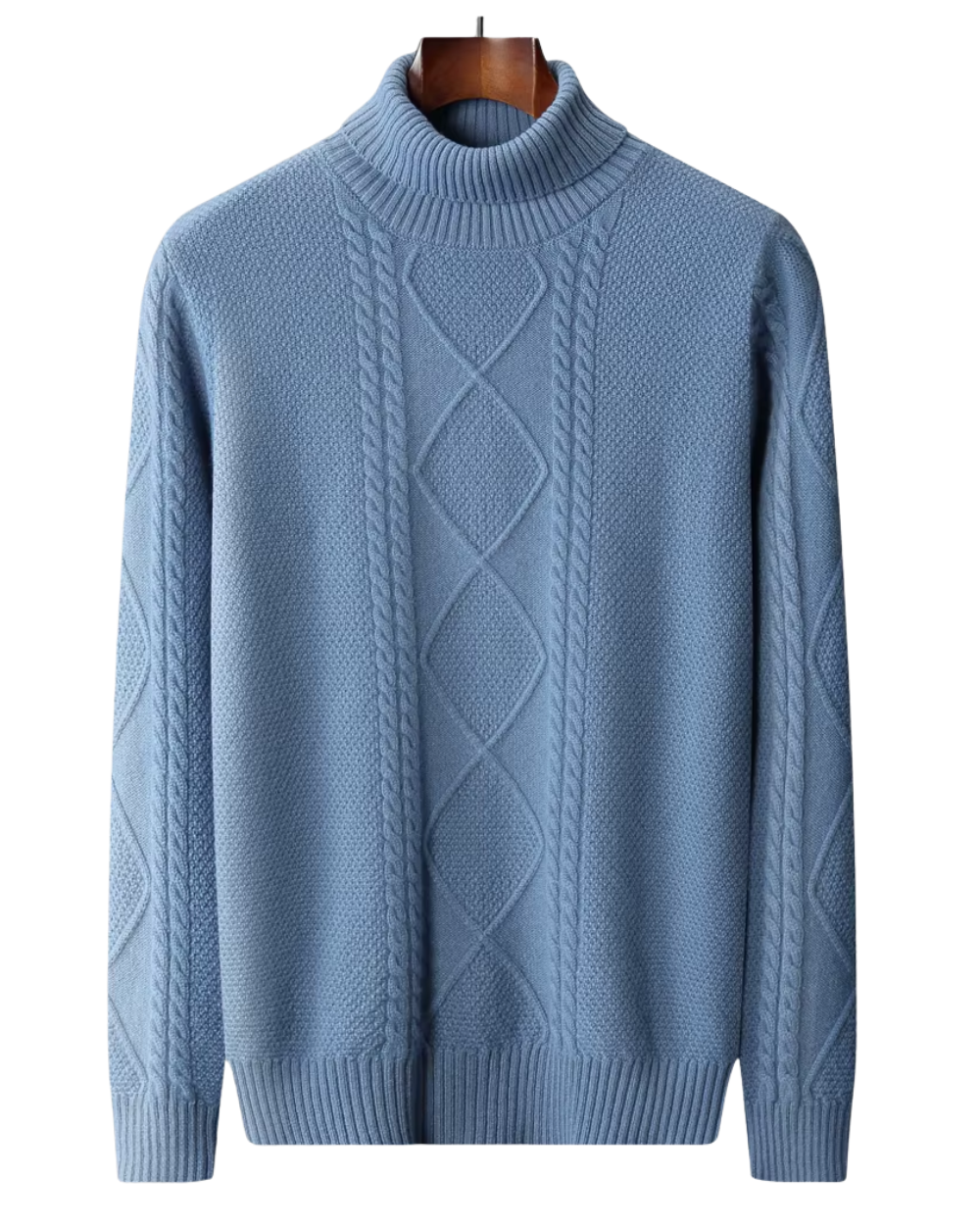 Aureo Madrid™ | Jersey de cuello alto Cashmere con estampado